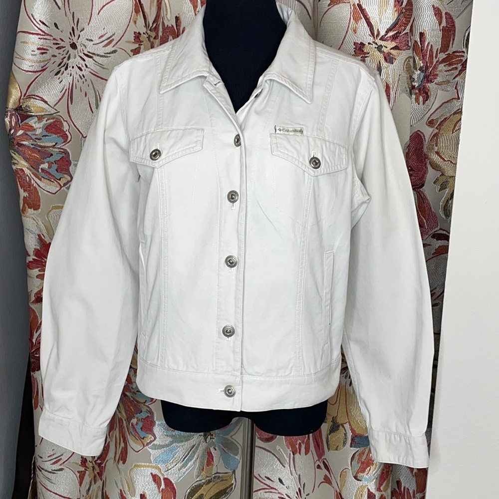 Khaki Columbia Jean Jacket, size M